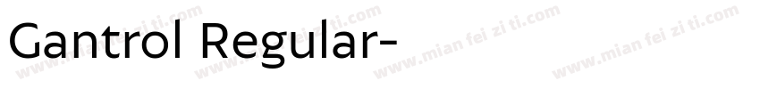 Gantrol Regular字体转换